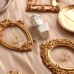 10 x Vintage Resin Photo Frames Oval Frame Antique Photo Frame Mini Table Decoration Christmas Decoration (5 Different Shapes)