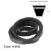 sourcing map V-Belts 13 x 650, AX Section, 650mm, Inner Girth 13mm, Width 8mm, EPDM Thickness for Power Transmission