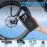 CARSUN Electric Air Pump, 150 PSI Electric Bicycle Pump, Portable Battery Air Pump, Battery Compressor with LED Light, Mini Battery Bicycle Pump for Car, Moto, Bicycle, Swimming Ring etc.