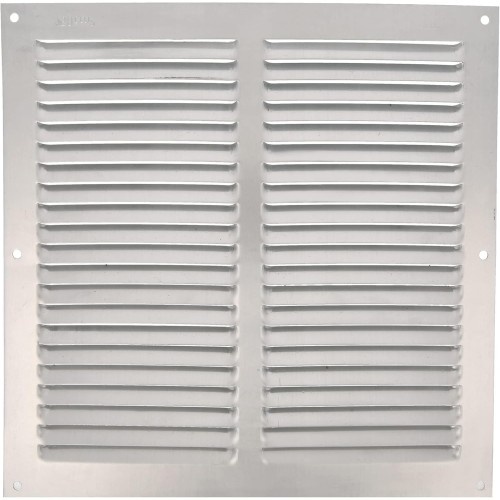 Amig - Quadratisches Aluminiumgitter | Belüftungsgitter für Abluft | Ideal für Küchendecke und Badezimmer | Maße: 250 x 250 mm | Farbe: Silber