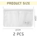 LSYYSL 2 Pack Fridge Storage Mesh Hanging Bag, Hollowed Storage Bags, Kitchen Storage Hanging Bags, Multifunctional Storage Bags (White)