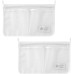 LSYYSL 2 Pack Fridge Storage Mesh Hanging Bag, Hollowed Storage Bags, Kitchen Storage Hanging Bags, Multifunctional Storage Bags (White)