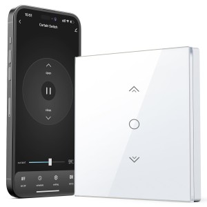 WiFi Roller Shutter Switch, Etersky Smart Roller Shutter Timer с функция за процентно регулиране, управляем чрез приложение и съвместим с Alexa/Google Home