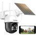 AOSU 2K Solar Surveillance Camera Outdoor Battery, Outdoor Camera with 360° Surveillance, Automatic Person Tracking, 10 m Colour Night Vision, Light and Sound Alarm, 2-Way Audio, Remote Viewing