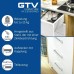 GTV - GCHX18-H floor mounting guide with quiet closing mechanism - rail for lower mounting - partial extension - l-350 Modern Slide, plate 18 - silent closure - up to 25 kg - 1 set = 2 pieces