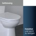 Ideal Standard Original Toilet Seat for Standard Toilets with Soft Close Mechanism - Universal Design Made of Duroplast in White