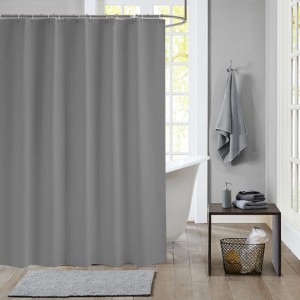 meioro Solid Colour Shower Curtains, Waterproof PEVA Shower Curtain with Shower Curtain Rings, Waterproof and Mildew Resistant Bath Curtain Shower Curtains Bathroom Bathtubs (Width 240 cm x Height 180