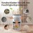 OMISOON Electric Dehumidifier, 1200 ml, Room Dehumidifier, Automatic Defrosting, 7 Colours Light, Ultra Quiet Dehumidifier for Home, Bedroom, Bathroom