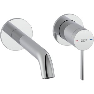 Roca Ona Collection A5A359EC00 Wall Mounted Sink Mixer Tap 180 mm Chrome