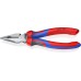 KNIPEX 08 22 185 Комбинирани клещи с остри върхове и удобни дръжки, черни, атраментизирани, 185 mm