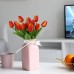 N&T NIETING Artificial Tulip Flowers, Pack of 12 Fake Tulips PU Latex Touch Tulips, Faux Red Tulips Artificial Flowers Arrangement for Wedding Bouquet Party Birthday Home Room Office Decoration,