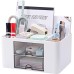 Versatile Desk Organiser with 5 Compartments, 2 Drawers and Multifunctional Storage Options - Ideal for Office Supplies, Stationery and Desk Accessories, Office Organiser