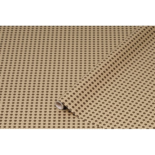 d-c-fix Furniture Adhesive Film Woven Cane Rattan Look Brown 45 cm x 2 m – Furniture Film Self-Adhesive Decorative Film Cabinet Decorative Film Boho Style Pattern Modern