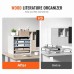 VEVOR 355 x 305 x 330 mm Letter Tray Desk Organiser, 2.3-5.6 cm Adjustable A4 Stackable Landscape Paper Tray, Storage Desk Storage System Organisation, Tray (White, 5 Compartments)
