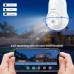 wansview WiFi Bulb Camera Outdoor/Indoor – 2K E27 Base Camera with Motion Tracking, Colour Night Vision, Two-Way Audio, 24/7 Recording, Works with Alexa, G6