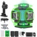 Cross Line Laser Green 4 x 360°, Laser Spirit Level 16 Lines, Construction Laser Cross Laser Line Laser Self-Levelling, 2 x Batteries, Wall Mount, Remote Control, Magnetic Base, Rotating Stand