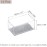 sourcing map Chair Leg Floor Protectors Rectangle PVC and Felt Chair Leg Cover Caps for Hardwood Floors Clear White 25x45mm Pack of 12