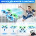 Mini Drone with Camera HD 720P for Children, RC Drone with LED Lights, Quad-copter with 3D Flips, Headless Mode and 3 Batteries, 21 Minutes Long Flight Time, Toy Helicopter for Children and Beginners