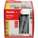 fischer Expansion dowels SX Plus 14 x 70, box of 20 nylon dowels, dowels for optimal hold for fixings in concrete, solid brick, aerated concrete, perforated bricks and much more.