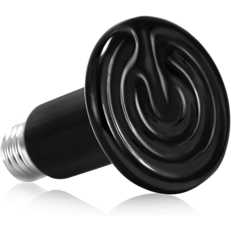 NEPTONION Ceramic Heat Heater - 100W Reptile Heat Lamp Non Incandescent Reliable and Safe Heat Lamp for Reptiles and Amphibians