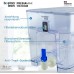 FRESIAMAX Water Filter with Tap. Water Filter Dispenser 7.5 L. 1 x Cartridge. Reduction of Limescale, Chlorine, Metals such as Lead and Copper. Ideal Size for Refrigerator. Digital Display. BPA-Free