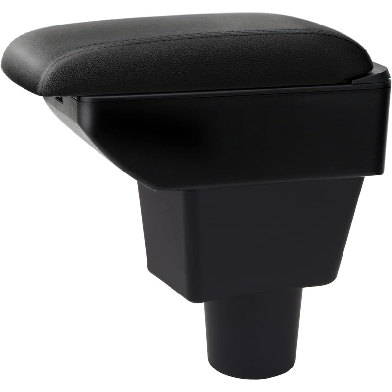 YJYWZH For Hyundai i10 2 Armrest 2021 2022 2023 Double Layer Centre Console Storage Box Armrest Centre Armrest Black