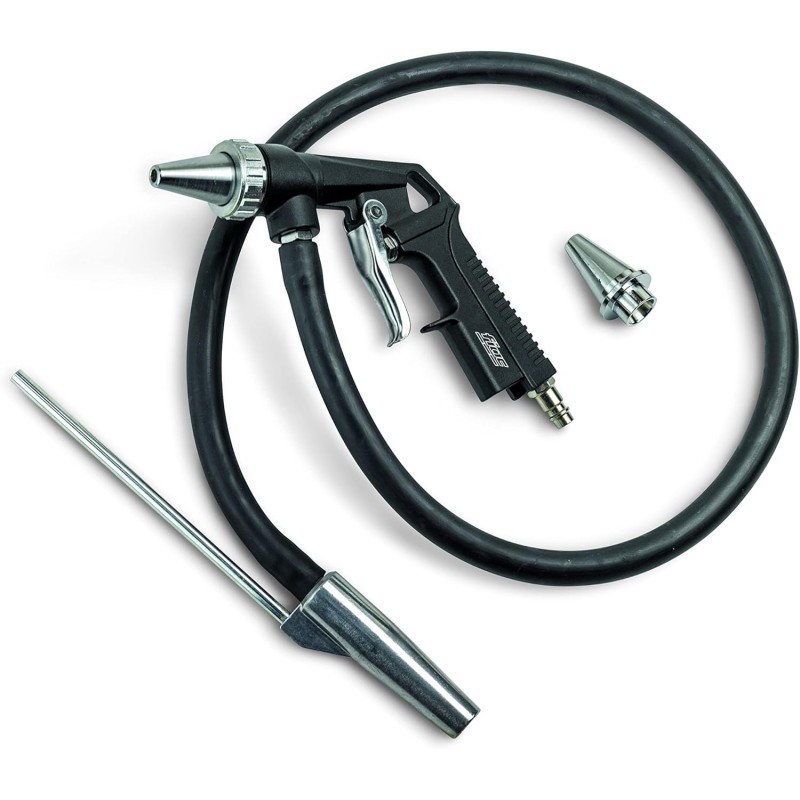 FIAC Sandblasting Gun for Compressor with 6 mm Nozzle, Sand Blower for Large Areas with 1 m Feed Hose, Compressor Accessories, Max. 8 Bar Pressure, Black