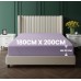 Utopia Bedding Fitted Sheet, Brushed Microfibre, up to 30 cm, OEKO-TEX Standard 100, 180 x 200 cm, Lavender