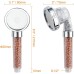 Ibergrif Shower Head with Filter - Water Saving High Pressure Hand Shower with 3 Jet Types, 3-Layer Filtration Against Chlorine, Bacteria & Limescale, Anti-Limescale Function, Chrome - For Hard Water,