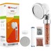Ibergrif Shower Head with Filter - Water Saving High Pressure Hand Shower with 3 Jet Types, 3-Layer Filtration Against Chlorine, Bacteria & Limescale, Anti-Limescale Function, Chrome - For Hard Water,