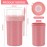 Bugucat Cereal Cup to Go 760 ml + 230 ml, Practical Yoghurt Cup to Go Cereal to Go Cup with Spoon, Leak-Proof Cereal Cup to Go Cup, Cereal Box to Go Cereal Cup to Go Children's Pink