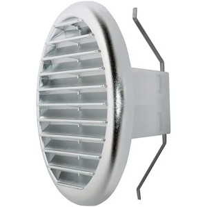 Универсална решетка за вентилационен отвор с пружинно заключване, различни размери и цветове (диаметър на отвора 80 до 125 cm, хром)