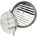 Universal Air Vent Grille with Spring Lockable Various Sizes and Colours (Hole Diameter 80 to 125 cm, Chrome)