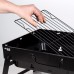 AKTIVE Table Charcoal Grill, Portable, Steel, Black, Rectangular, Foldable, 50 x 30 x 23 cm, with Carry Handle, Easy to Carry, Camping Grill, Patio, Balcony, Charcoal Grills, BBQ (63032)