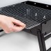 AKTIVE Table Charcoal Grill, Portable, Steel, Black, Rectangular, Foldable, 50 x 30 x 23 cm, with Carry Handle, Easy to Carry, Camping Grill, Patio, Balcony, Charcoal Grills, BBQ (63032)