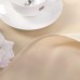 Hiasan Beige Water-Repellent Polyester Tablecloth, Round, 140 cm, Anti-Wrinkle Tablecloth, Suitable for Kitchen, Restaurant, Wedding