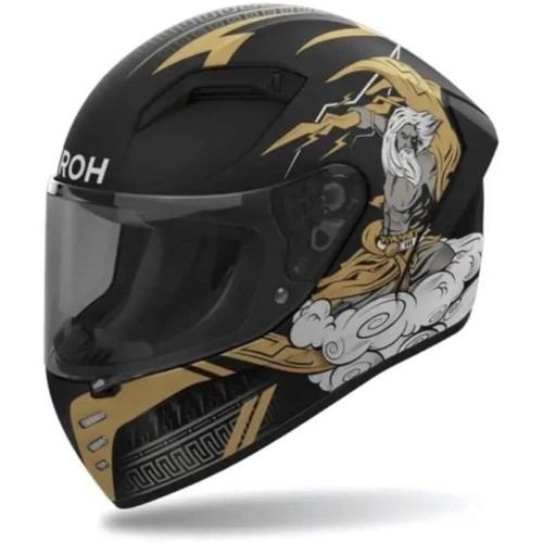 Airoh Connor Zeus Om.22.06 Full-Face Helmet Black Zeus Graphic Medium