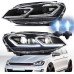VLAND Headlight suitable for Golf 7 VII MK7 Van Variant Alltrack TSI TDI, front lights with E-mark, pair (left and right side)