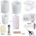 Set of 6 Candles DIY Set Candle Moulds for Pouring Candle Mould Silicone Candle Moulds Silicone Mould for DIY Aromatherapy Candles Making Supplies NE