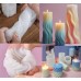 Set of 6 Candles DIY Set Candle Moulds for Pouring Candle Mould Silicone Candle Moulds Silicone Mould for DIY Aromatherapy Candles Making Supplies NE