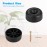 Zocipro Pack of 24 Furniture Feet, Diameter 33 mm x Height 13 mm, Round Furniture Legs, Screw-On Feet for Furniture, Non-Slip Cabinet Feet, Furniture Gliders with Screws for Furniture, Cabinet, Sofa,