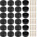 Zocipro Pack of 24 Furniture Feet, Diameter 33 mm x Height 13 mm, Round Furniture Legs, Screw-On Feet for Furniture, Non-Slip Cabinet Feet, Furniture Gliders with Screws for Furniture, Cabinet, Sofa,