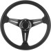 350 mm Deep Dish Steering Wheel, Sports Steering Wheel, Racing Steering Wheel Grip Racing Steering Wheel Drift for Automodification Imitation Car, Universal Modified Accessories (Black)