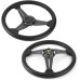 350 mm Deep Dish Steering Wheel, Sports Steering Wheel, Racing Steering Wheel Grip Racing Steering Wheel Drift for Automodification Imitation Car, Universal Modified Accessories (Black)