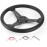 350 mm Deep Dish Steering Wheel, Sports Steering Wheel, Racing Steering Wheel Grip Racing Steering Wheel Drift for Automodification Imitation Car, Universal Modified Accessories (Black)