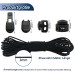 10 m Elastic Rubber Cord 3 mm Elastic Round Cord Elastic Stretchy Cord with 20 Pieces Zip Pull Cord Lock Cord, 20 Pieces Double Hole Spring for Backpack, Shoelaces (Black, 3 mm x 10 m)