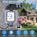 Outdoor Socket Waterproof IP66 Outdoor Socket, 1 Compartment Outdoor Socket Surface-Mounted Weatherproof Garden Socket Protective Contact Wall Socket with Hinged Lid for Wet Rooms Gardens Mini CD Play