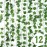 Vinabo Artificial Ivy Garland, Pack of 12, 2.1 m Green Plants Vine for Garden, Wedding, Party, Wall Decoration, Halloween, Patio