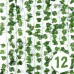 Vinabo Artificial Ivy Garland, Pack of 12, 2.1 m Green Plants Vine for Garden, Wedding, Party, Wall Decoration, Halloween, Patio