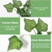 Vinabo Artificial Ivy Garland, Pack of 12, 2.1 m Green Plants Vine for Garden, Wedding, Party, Wall Decoration, Halloween, Patio